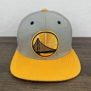 Golden State Warriors Hat Cap Strap‎ Back Mens One Size Yellow NBA Basketball
